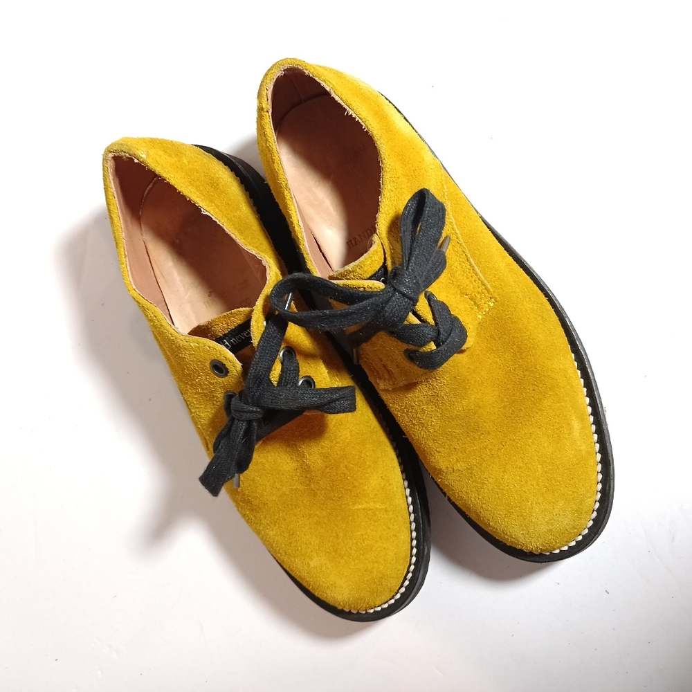 Two thousand never oxfords suede leather vibram sole Mens 6 Womens Size 8